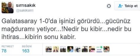 Sırrı Sakık'tan G.Saray'a şaşırtan tepki